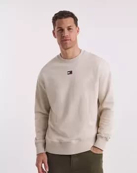Tommy Jeans Beige Badge Crew Sweat