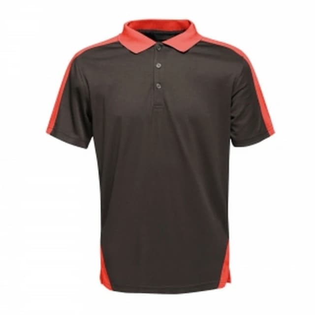 Regatta Professional Mens Contrast Coolweave Polo Shirt in Black Size: Small Black Male S