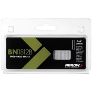 Arrow ARRBN1812B BN1812B Brad Nails 20mm Brown Head Pack 2000
