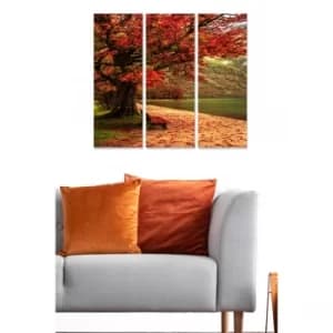 MDF5658391 Multicolor Decorative MDF Painting (3 Pieces)