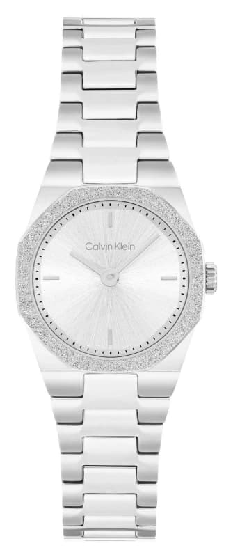 Calvin Klein 25100141 Geometric Elegance (23mm) Silver Dial Watch
