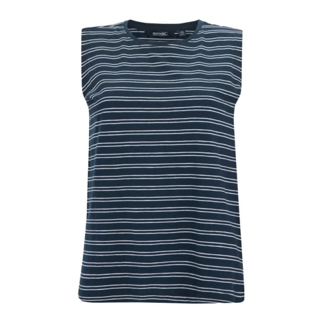 Regatta Womens Fariene Cotton Sleeveless Top in Navy Size: 10 Navy Female 10