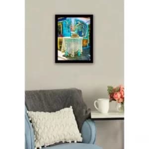 SC0277 Multicolor Decorative Framed MDF Painting