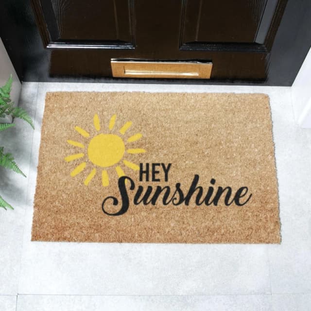 Artsy Mats Hey Sunshine Doormat (60 X 40Cm), Brown 6040-HEYSUNSHIN