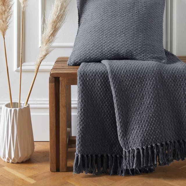 Drift Home 'Hayden' Eco-Friendly Throw Charcoal
