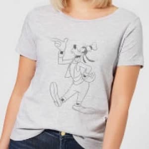 Disney Mickey Mouse Goofy Classic Womens T-Shirt - Grey - 3XL