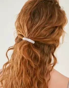 Accessorize Womens Sparkle Diamante Barrette Clip, Size: 5cm