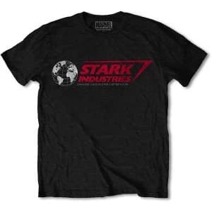 Marvel Comics - Stark Industries Unisex Large T-Shirt - Black