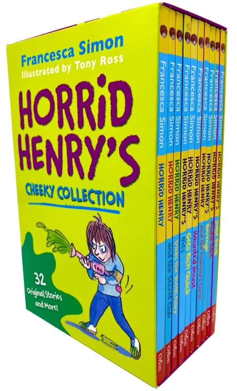 Horrid Henry's Cheeky Collection 10 Books Box Set by Francesca Simon Paperback Francesca Simon Books