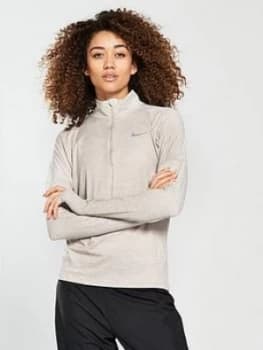 Nike Running Dry Element Top Beige Beige Size L Women