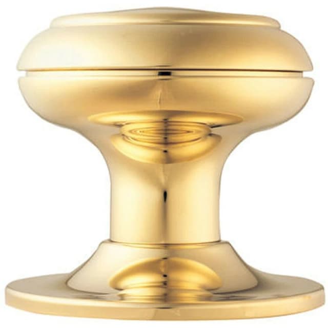 Loops 76mm Large Centre Door Knob Stainless Brass Outdoor External Front Door Handle Metallics unisex