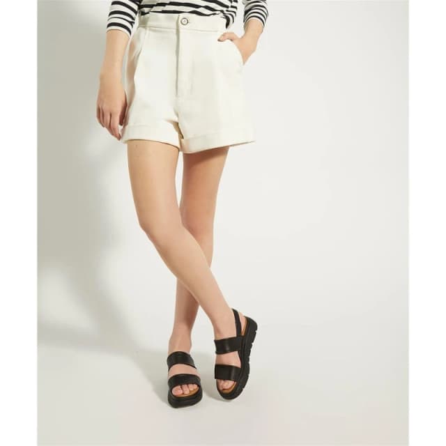 Dune London Womens Location Leather Flatform Sandals - Black - UK 4 Black Sandals female 0079511060001484 4