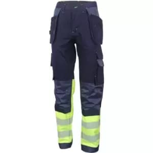 Beeswift - HIVIS TWO TONE TROUSERS SAT YELL/NVY 30S -