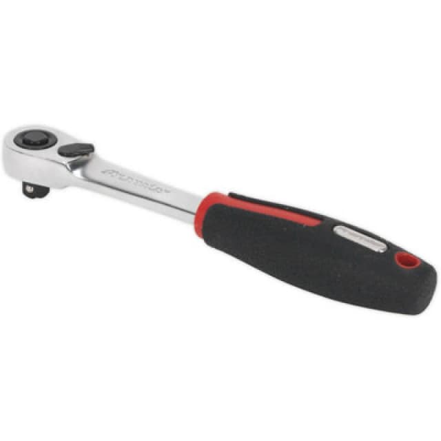 Loops Compact Head Ratchet Wrench - 1/4" Sq Drive - Flip Reverse - 72-Tooth Action Multi