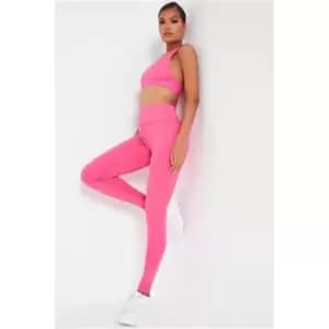 I Saw It First Hot Pink Basic Active Leggings - Pink