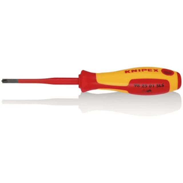 Knipex 98 25 01 Sls Vde Insulated Plus/minus Pozidriv Screwdriver, Pz/s1 X 80mm 28057