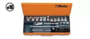 Beta Tools 671N/C10 22pc 3/8" Dr 20-100Nm Torque Bar & Accessory Set 006710110