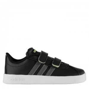 adidas VL Court 2.0 Trainers Infant Boys - Black/Grey/Wht