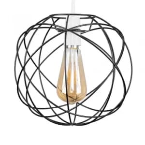 Rutherford Matt Black Pendant Shade