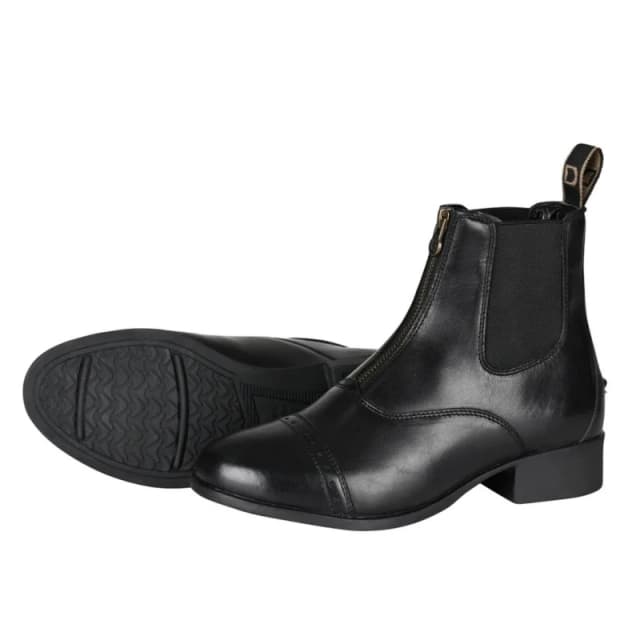 Dublin Dublin Foundation II Zip Leather Paddock Boots in Black Size: 5 Black 5 Unisex 5063574550451
