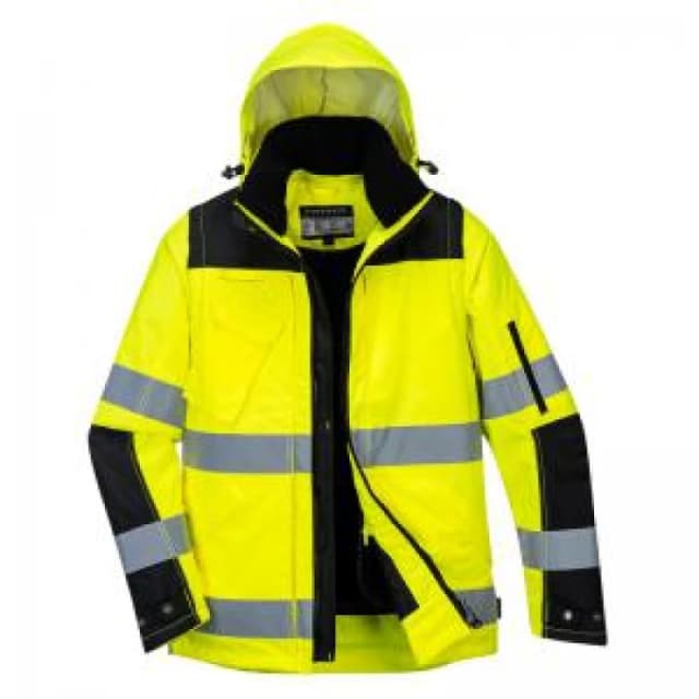 Oxford Weave 300D Hi Vis Winter Pro Jacket C469YBRXXXL Colour: Yellow / Black