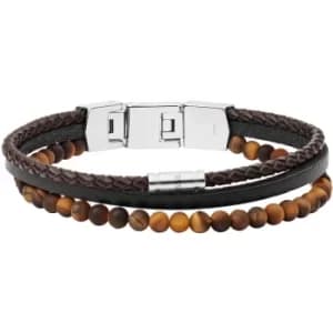 Mens Fossil Sterling Silver Holiday 2020 Vintage Casual