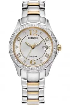 Ladies Citizen Eco-Drive Silhouette Crystal Watch FE1146-71A
