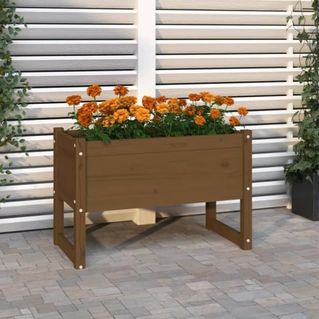 vidaXL Planter Honey Brown 78x40x52cm Solid Wood Pine, Brown 822120
