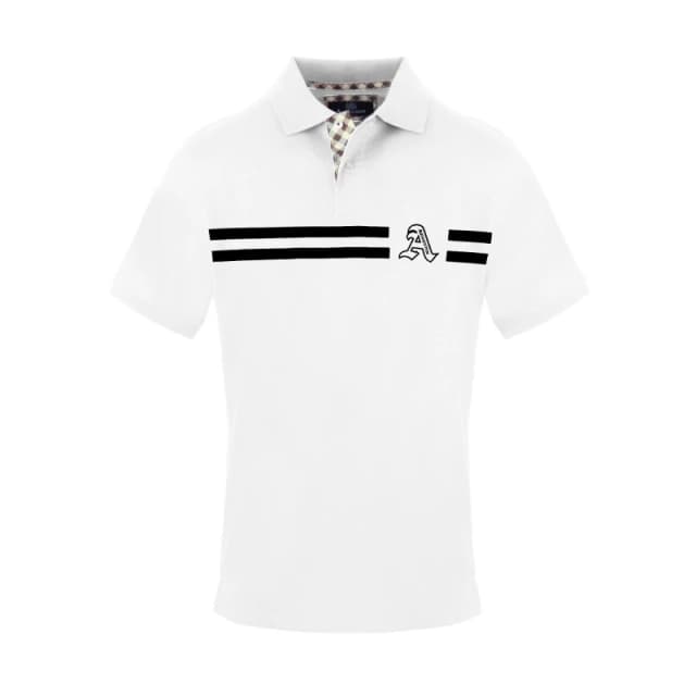 Aquascutum Mens Polo Short Sleeve Polo Shirt Short Sleeve Polos Small White 54287001350