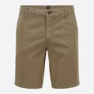 BOSS Casual Mens Schino Slim Fit Shorts - Open Green - W32