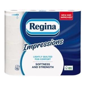 Regina Impressions Toilet Tissue 16 Rolls 3 Ply
