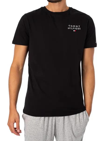 Tommy Hilfiger Lounge Chest Logo T-Shirt Black S