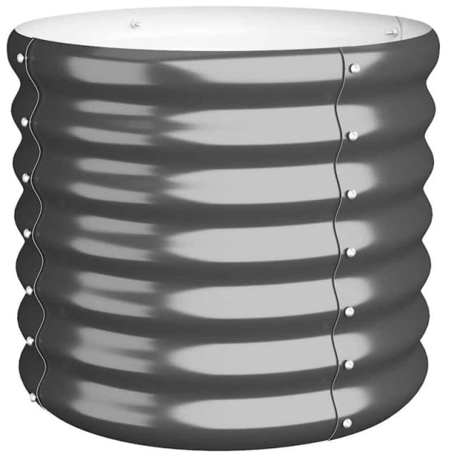 VIDAXL Garden Planter Powder-coated Steel 40x40x36cm Anthracite Vidaxl 8720286855492