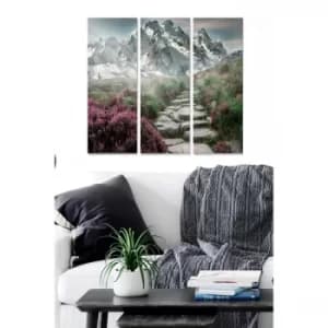 MDF2031539 Multicolor Decorative MDF Painting (3 Pieces)