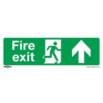 Safety Sign - Fire Exit (Up) - Self-Adhesive Vinyl