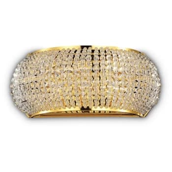 Ideal Lux Lighting - Ideal Lux Pasha' - 3 Light Wall Light Gold