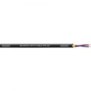 Microphone cable 1 x 0.20 mm2 Black Cordial