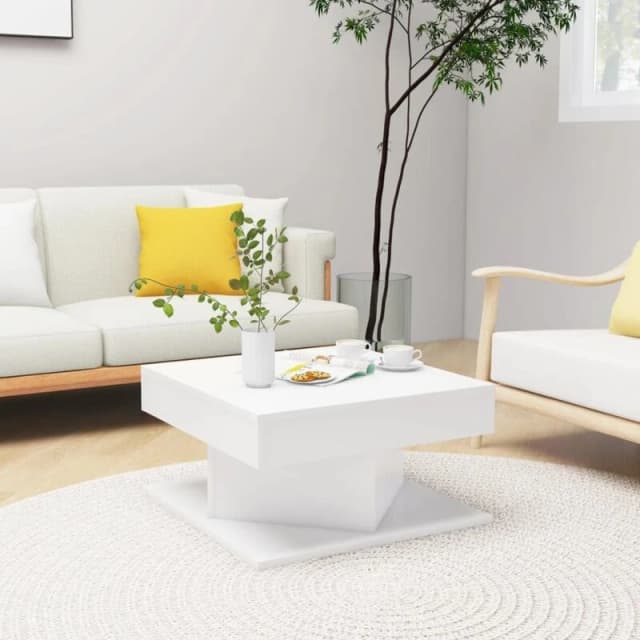 VIDAXL Coffee Table White 57x57x30cm Engineered Wood Vidaxl 8720286607084