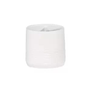 Showerdrape Strata White Resin Toothbrush Holder