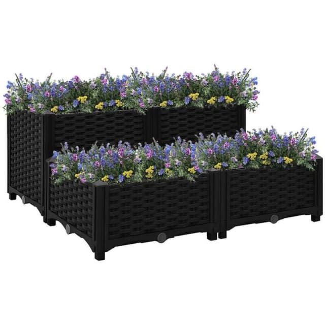 VIDAXL Raised Bed 80x80x38cm Polypropylene Vidaxl 8720286493311