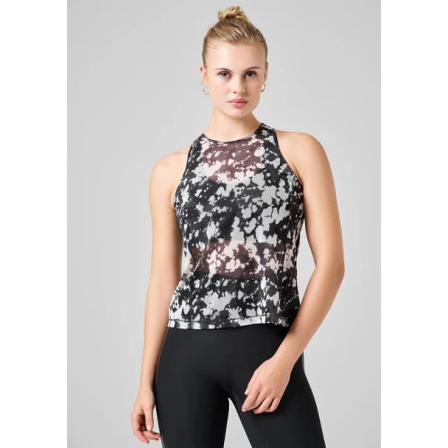Casall Womens Sheer Baselayer Top Halo Print female 10 (S)