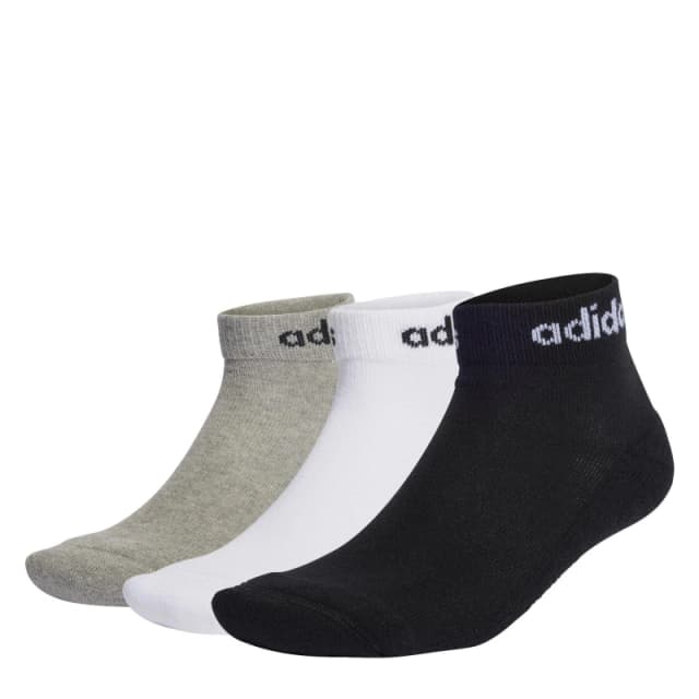 adidas Linear Ankle Cushioned Socks 3 Pairs - Multi Multi 1 - 6