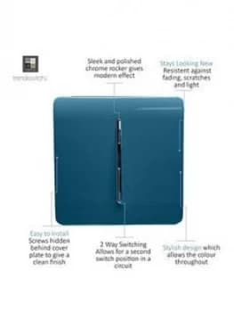 Trendiswitch 1G 2W 10 Amp Light Switch Midnight Blue