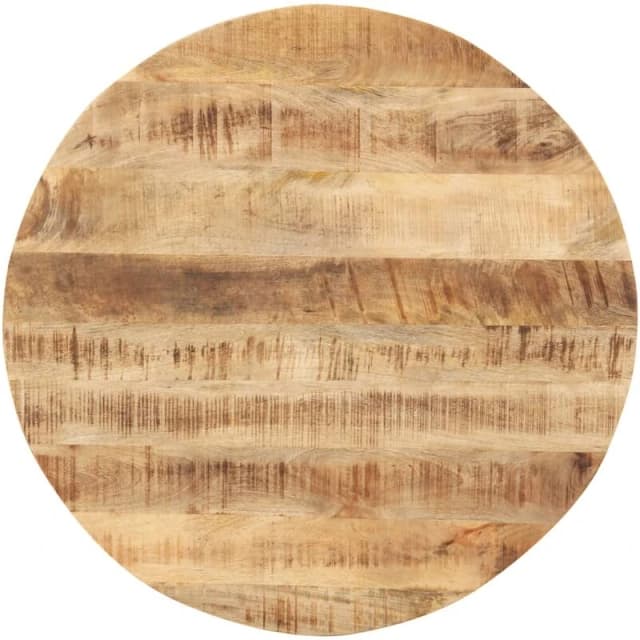 VIDAXL Table Top Solid Mango Wood Round 15-16mm 50cm Vidaxl 8719883793481