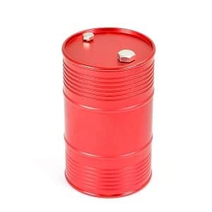 Fastrax Aluminium Anodised Oil Drum W/Removable Lid - Red