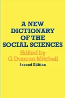 A New Dictionary of the Social Sciences
