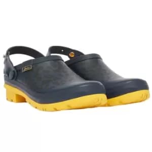 Joules Womens Printed Welly Clog With Backstrap Navy Leopard UK 8