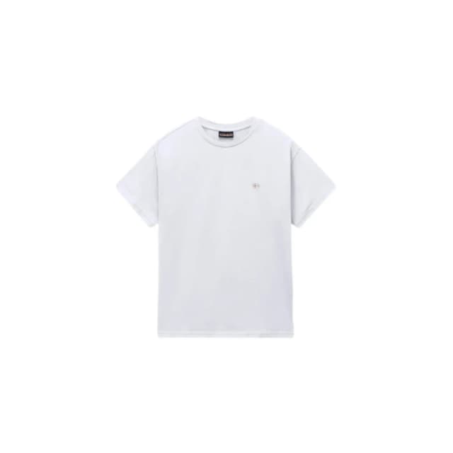 Womens T-Shirt Napapijri Aurora Blanc Female 2XS