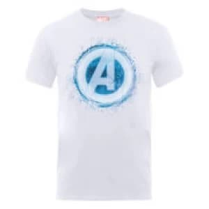 Marvel Avengers Assemble Glowing Logo T-Shirt - White - L