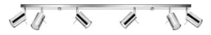 Ring Spotlight Bars Flush 6 Light Chrome GU10